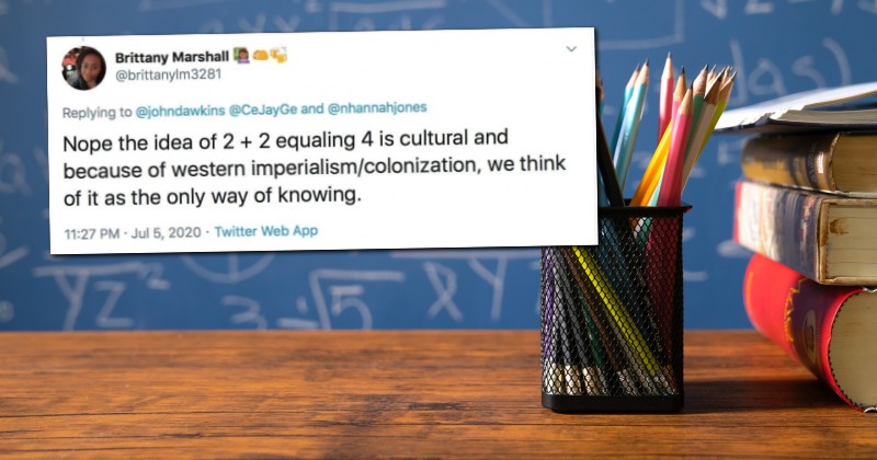 BLM Teacher Says 2+2 Only = 4 Because of "Western Imperialism"