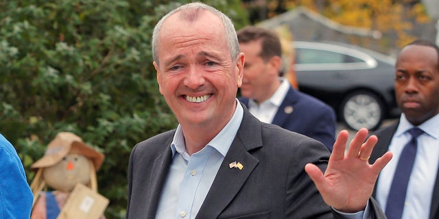 Phil Murphy, the Democratic Party nominee for Governor of New Jersey, and his family arrive to vote in Middletown, N.J., Nov. 7, 2017.